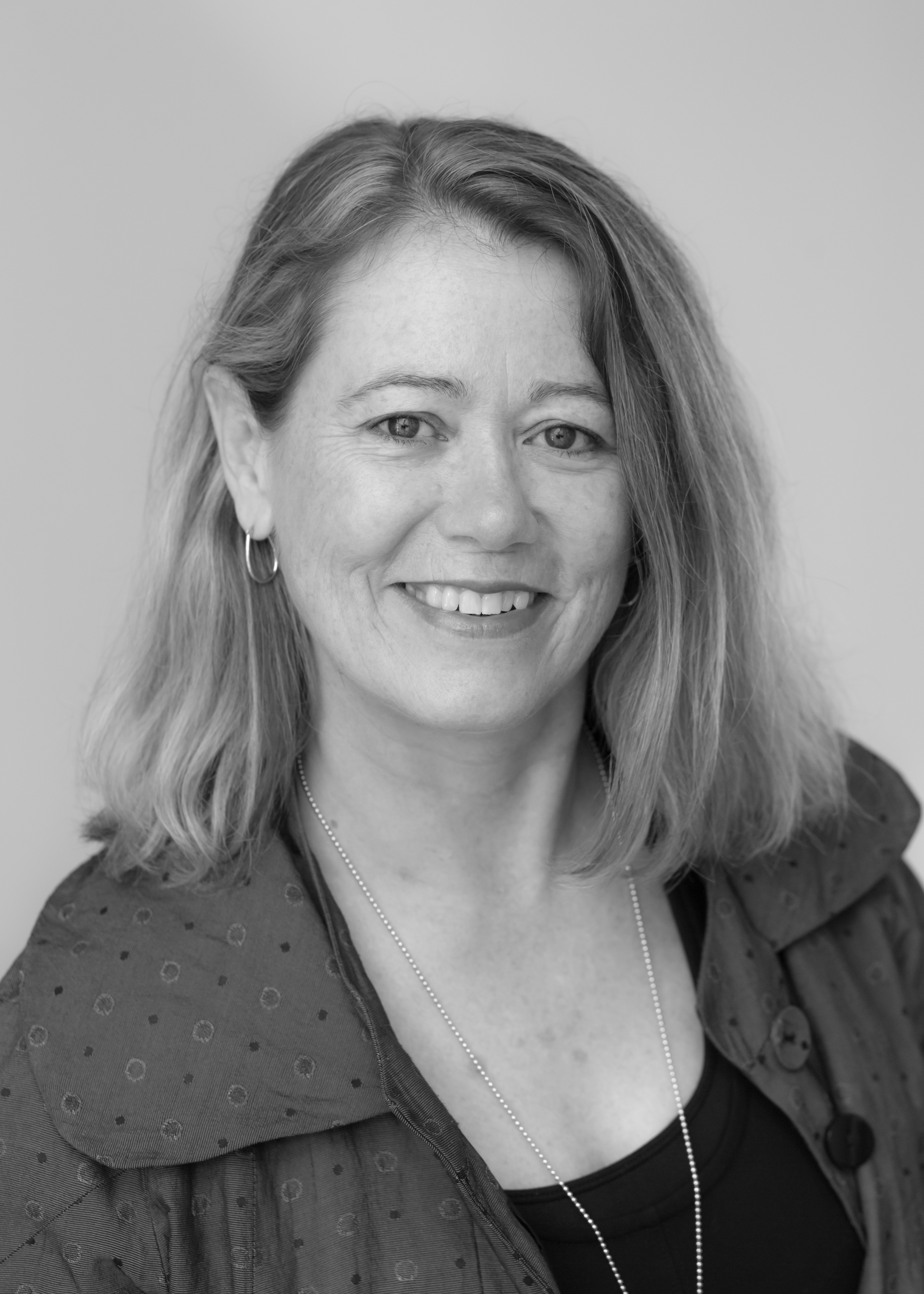 A black and white image of Michelle Brisbane, a financial planner at Ethical Investment Services.